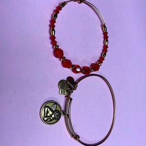 Alex and Ani guardian angel set in yellow gold.